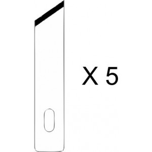 HO362 - SPARE BLADES FOR CUTTER NR 2 (5 PCS - HOLI PACKAGING) 