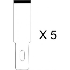 HO363BOX - SPARE BLADES FOR CUTTER NR 2 (5 PCS - BOX OF 25 PCS IN BULK PACKAGING) 